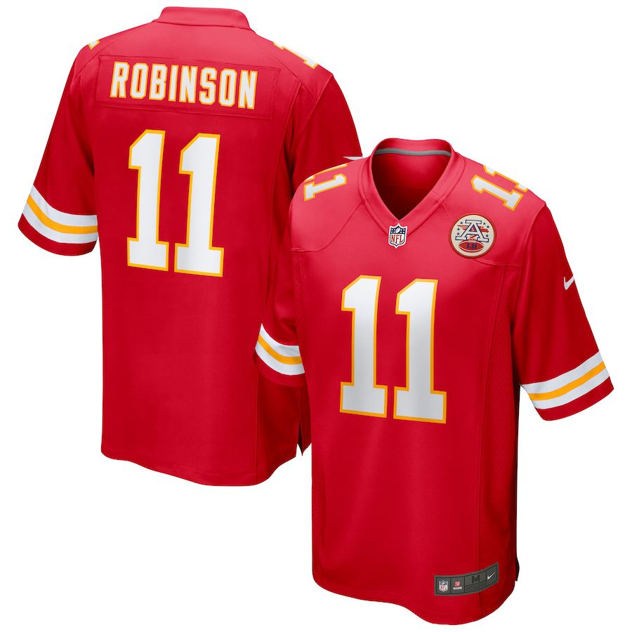 Men Kansas City Chiefs #11 Demarcus Robinson Nike Red Game NFL Jersey